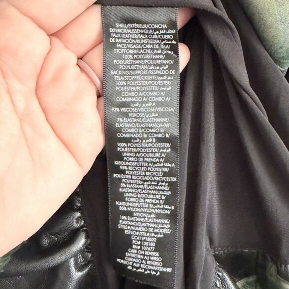 Alice + Olivia Black Chara Floral Bubble Mini Dress Long Sleeve Women’s Size 6 - Picture 6 of 8